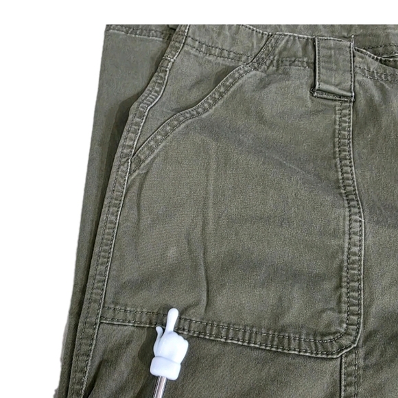 BBJ Los Angeles Cargo Utility Pants Jrs Size 11/30 Green Khaki - Picture 10 of 14